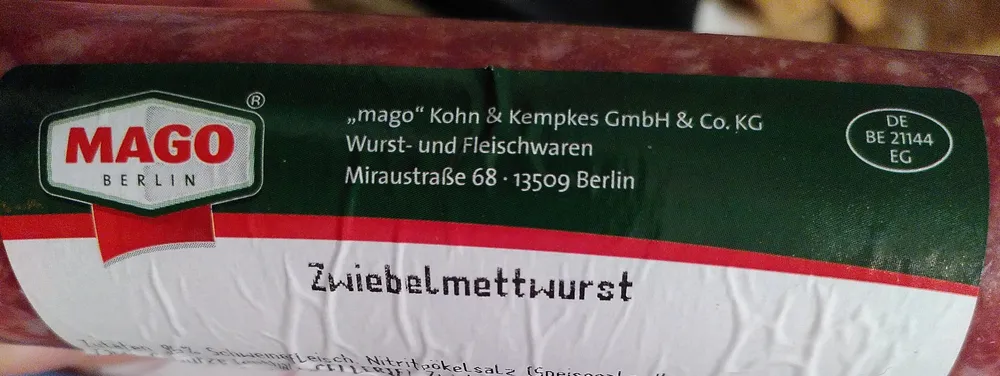 Zwiebelmettwurst