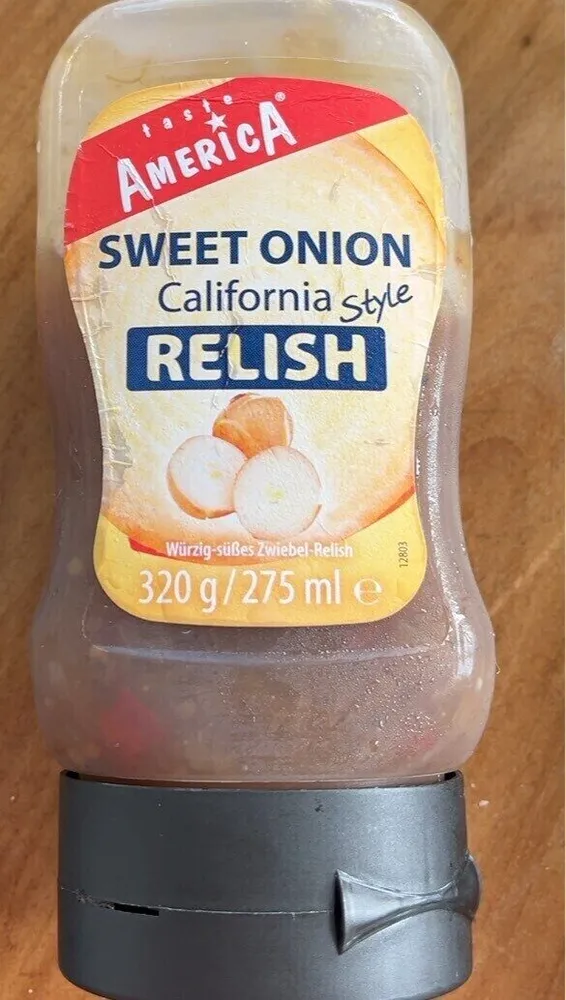 sweet onion california style relish