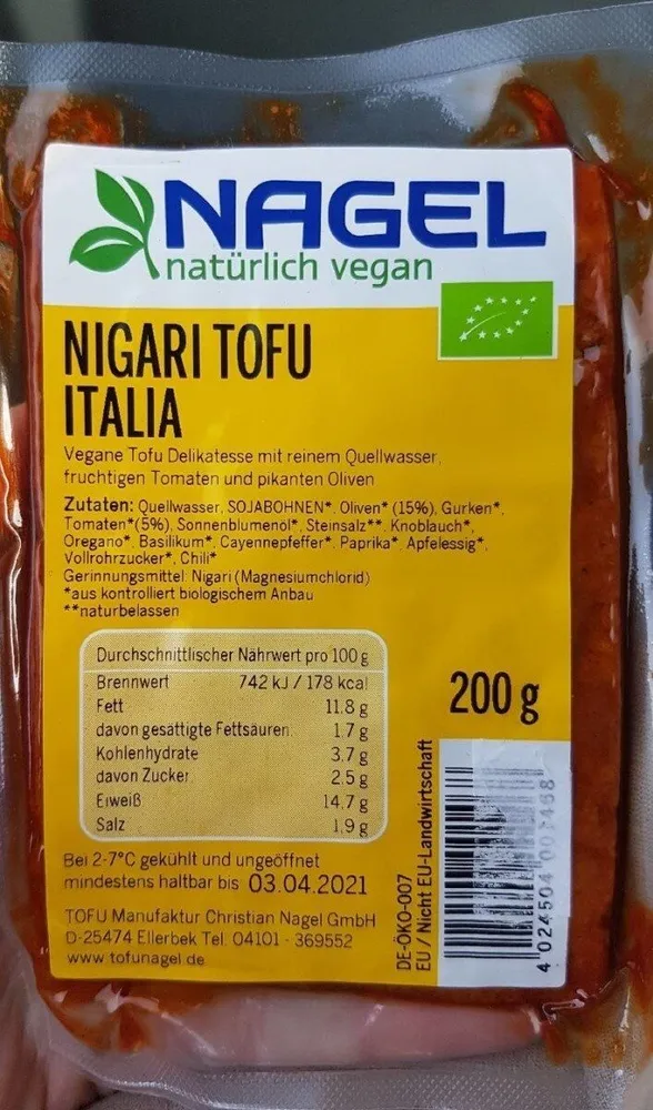 Nigari Tofu Italia