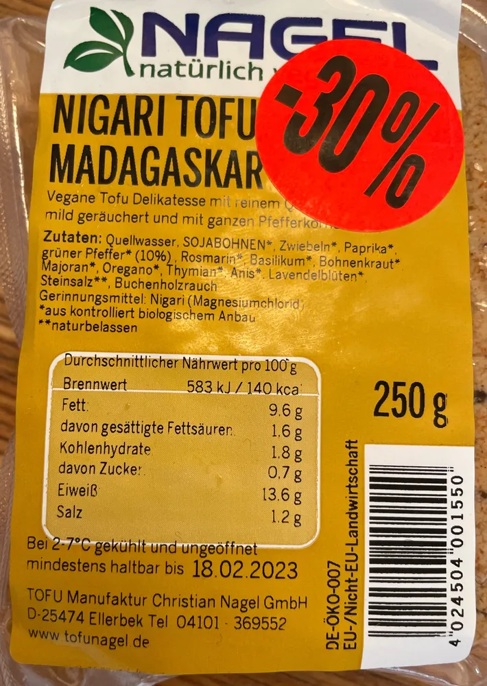 Nigari Tofu Madagaskar