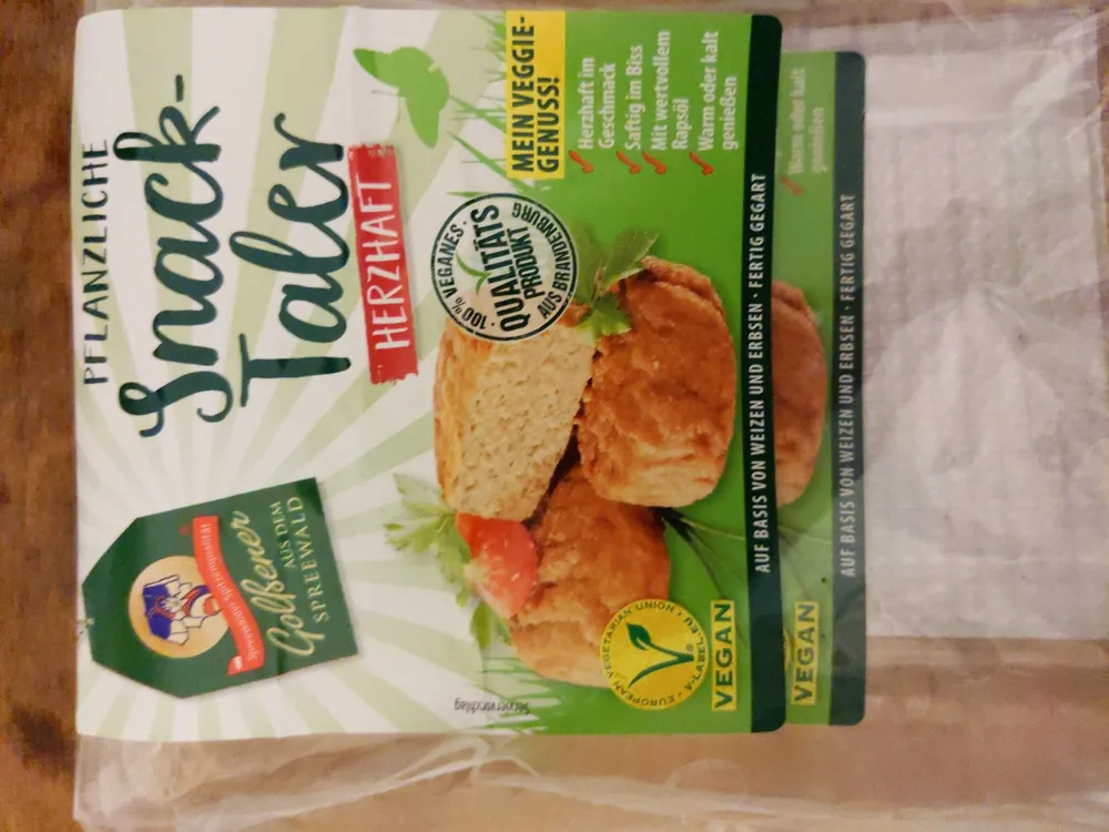 Pflanzliche Snack Taler herzhaft