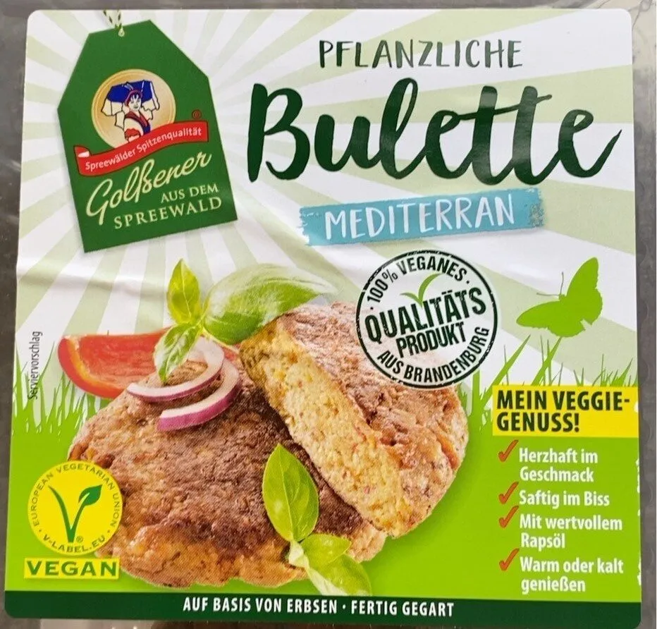 Pflanzliche Bulette Mediterran