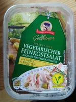 Vegetarischer Feinkostsalat nach Art eines Fleischsalates