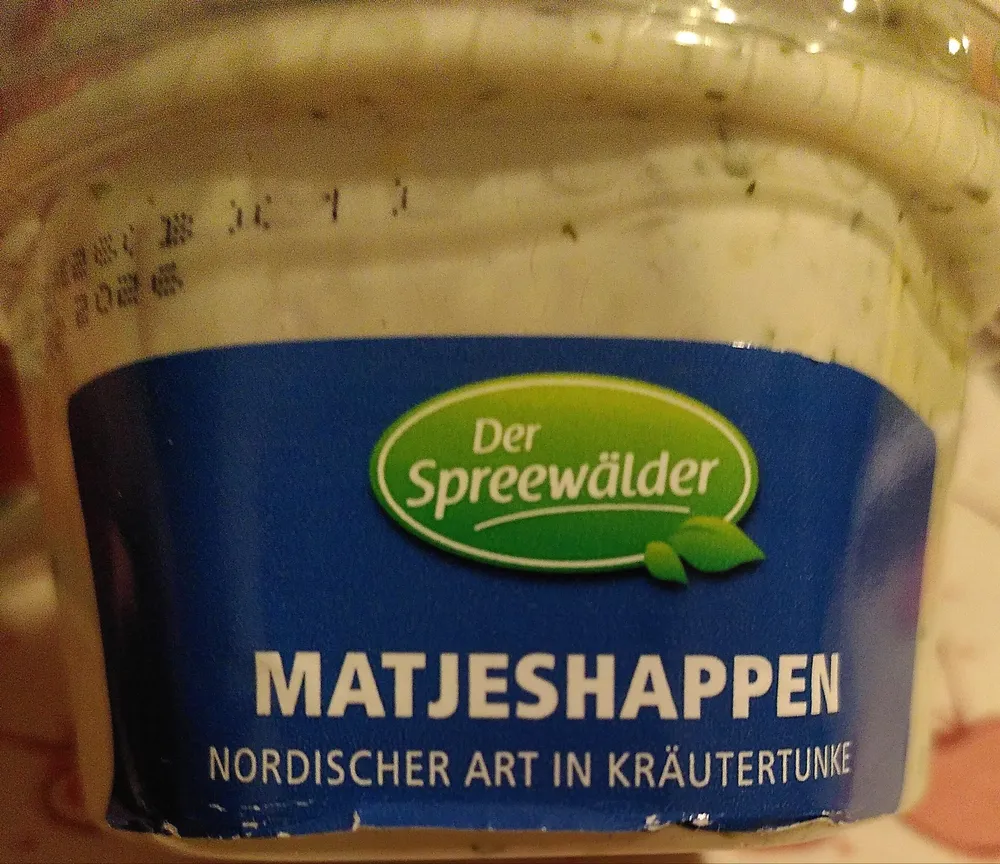 Matjeshappen nordische Art in Kräutertunke