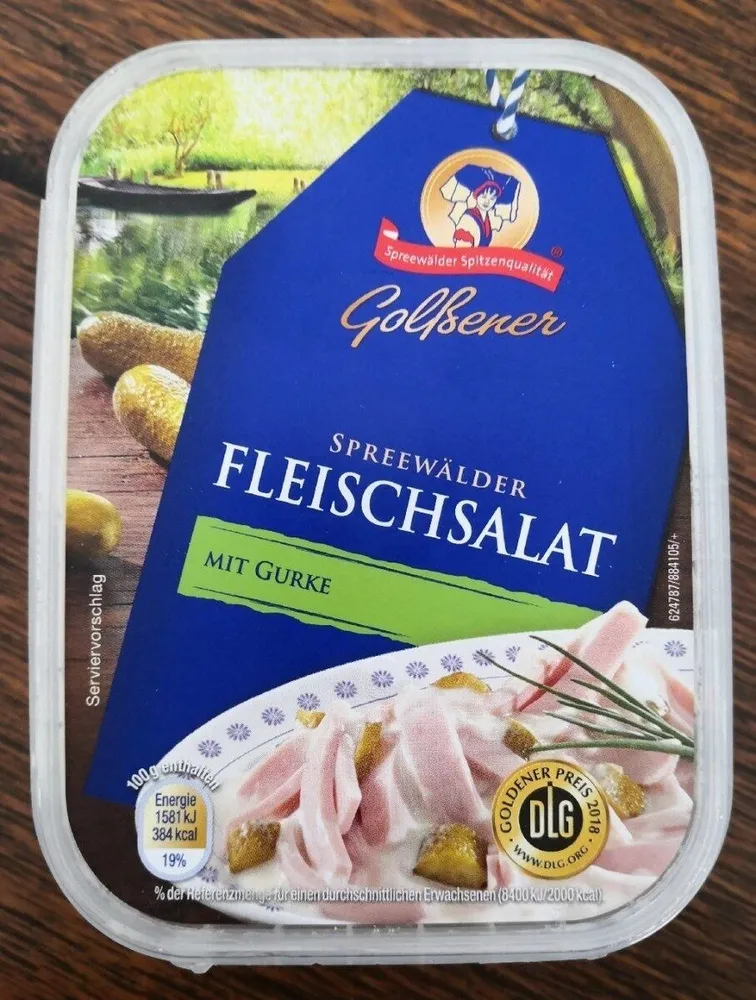 Fleischsalat mit Gurke