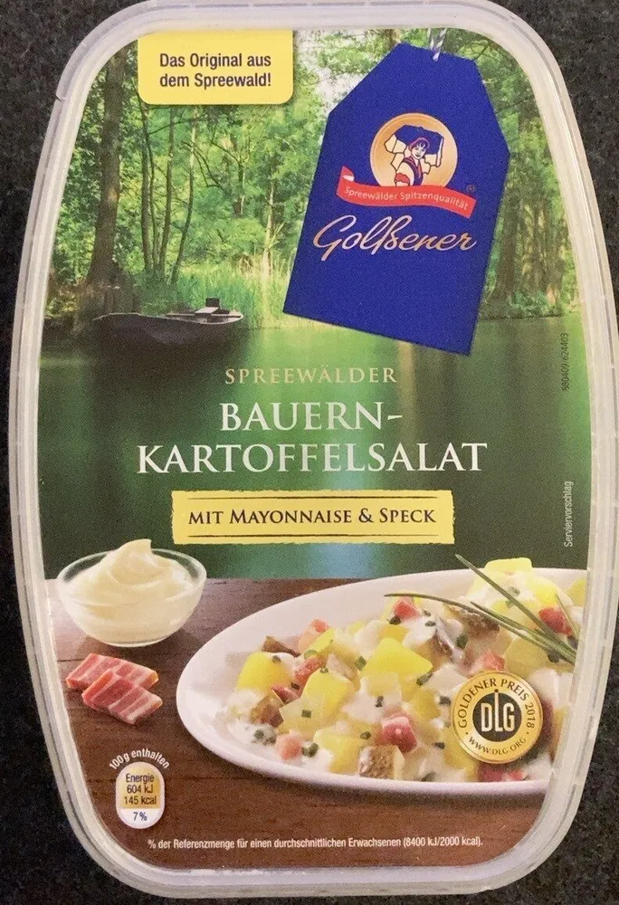 Spreewälder Kartoffelsalat mit Mayonnaise & Speck