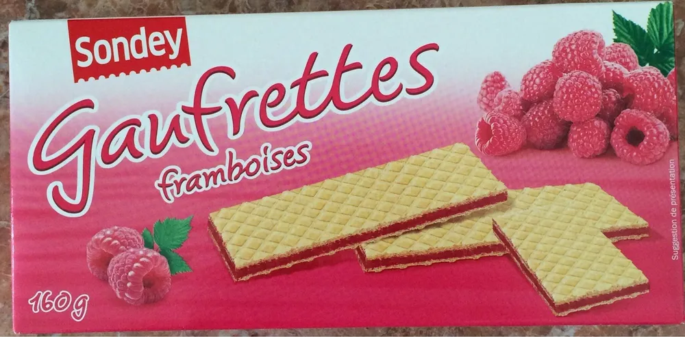 Gaufrettes framboises