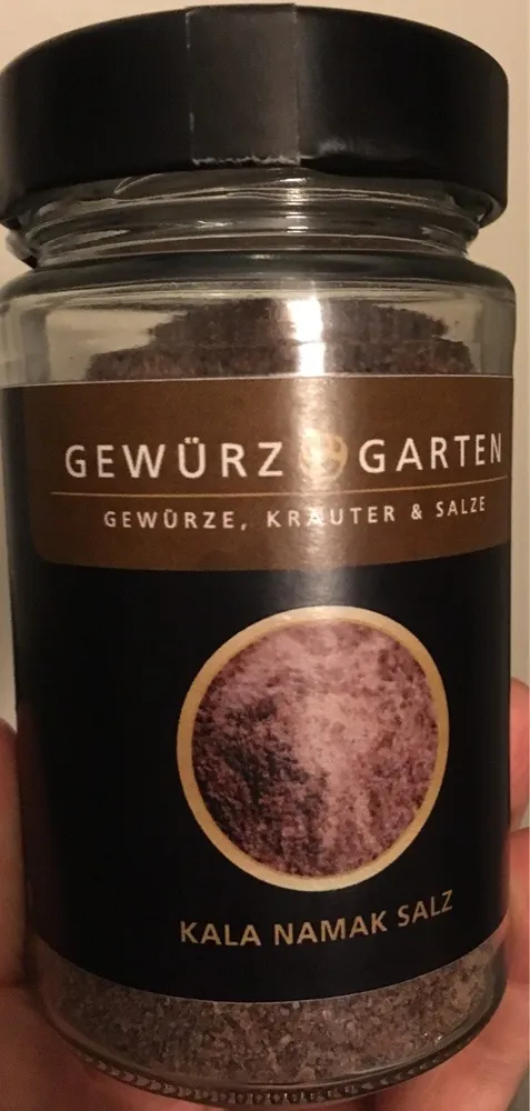 Kala Namak Salz, Gewürzgarten