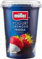 Yogurt cremoso fragola in pezzi