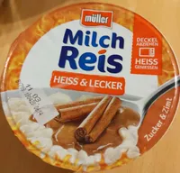 Müller Milchreis Heiss&Lecker: Zucker und Zimt
