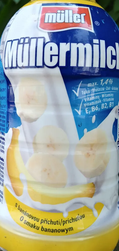 Müller Müllermilch Bananowy Napój Mleczny 400 G