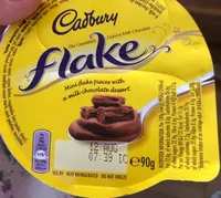 Flake chocolate dessert