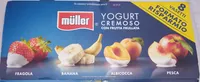 Yogurt cremoso con frutta frullata