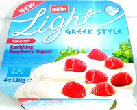 Light Greek Style Smooth Ravishing Raspberry Yogurt
