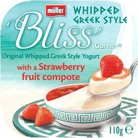 Corner Bliss Whipped Greek Style Yogurt with a Strawberry Fruit Compote