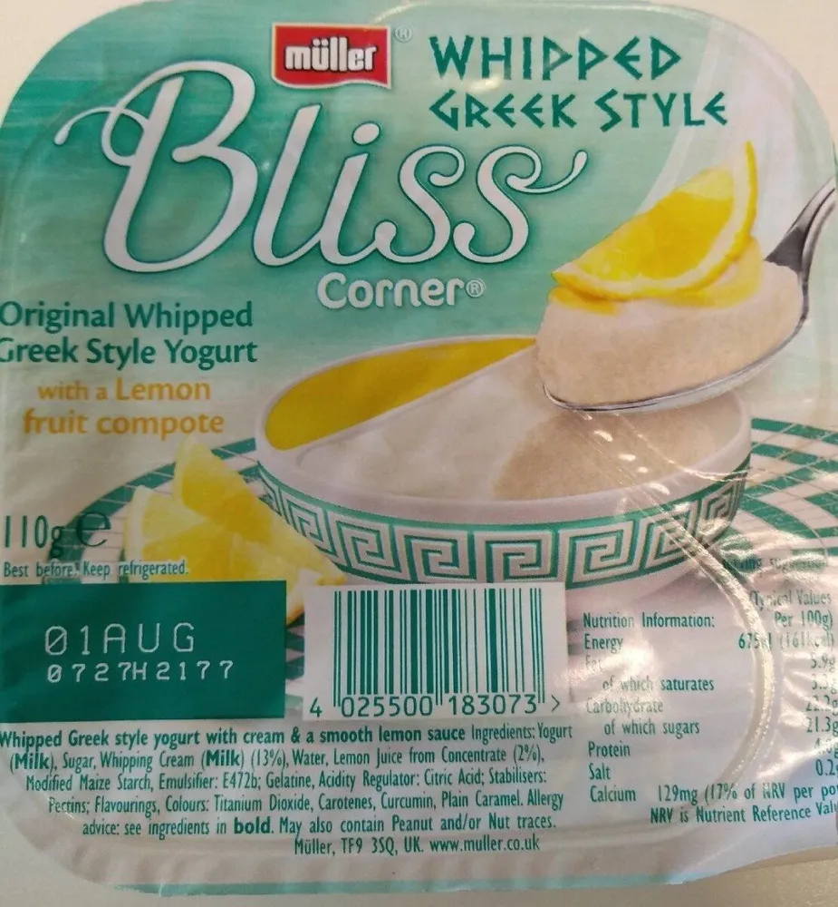 Greek style yogurt