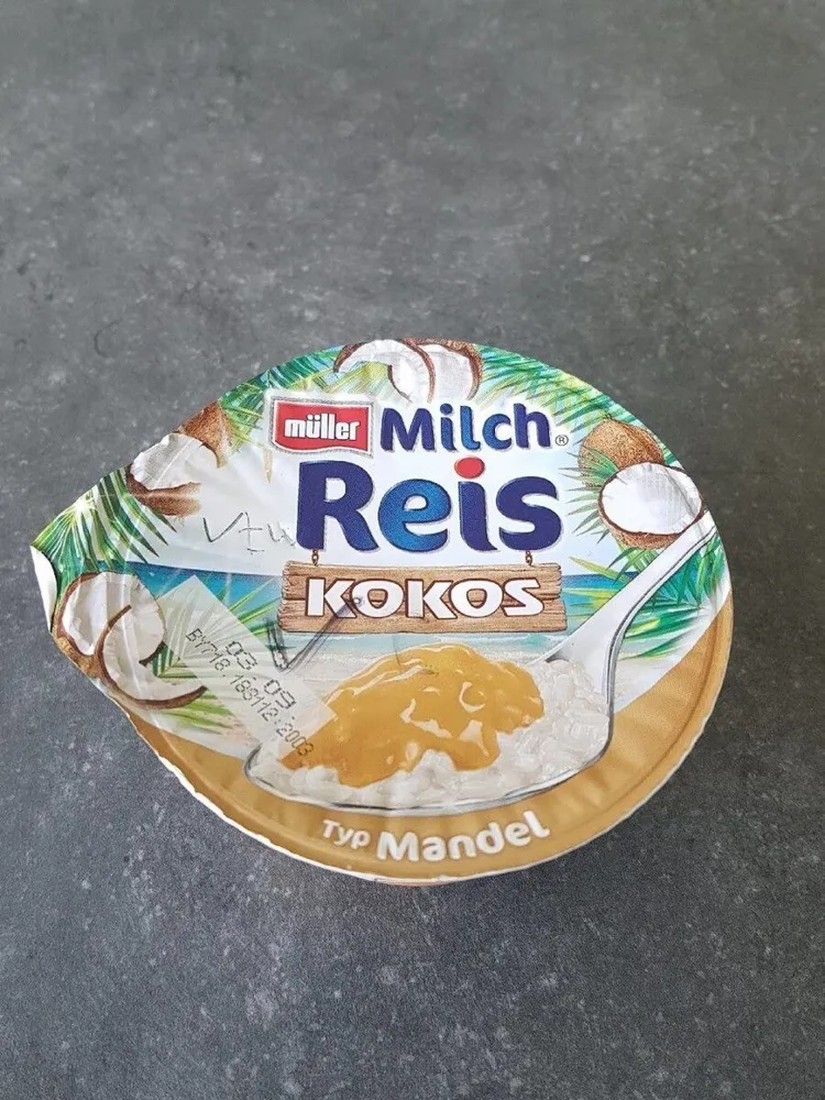 Müller Milch Reis Kokos Typ Mandel