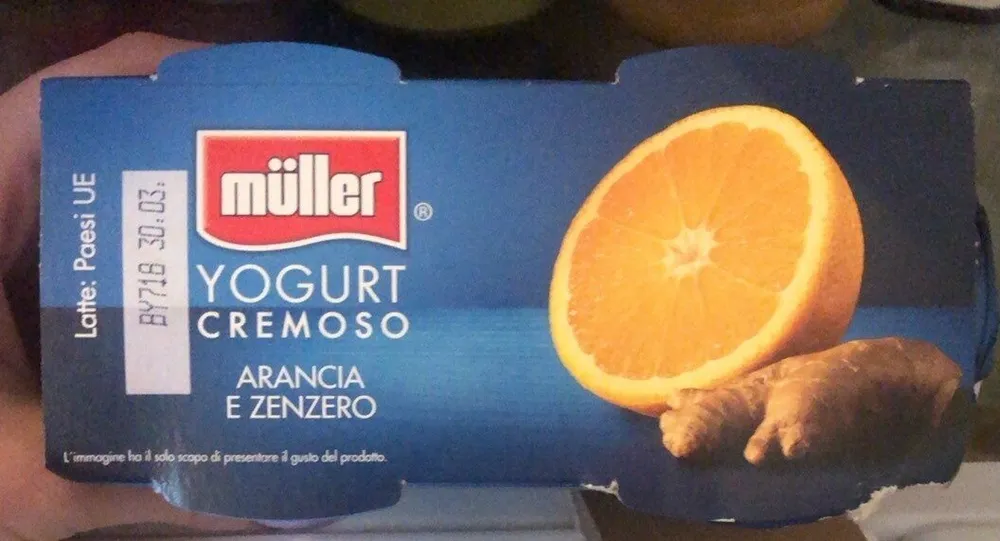 Yogurt cremoso arancia e zenzero