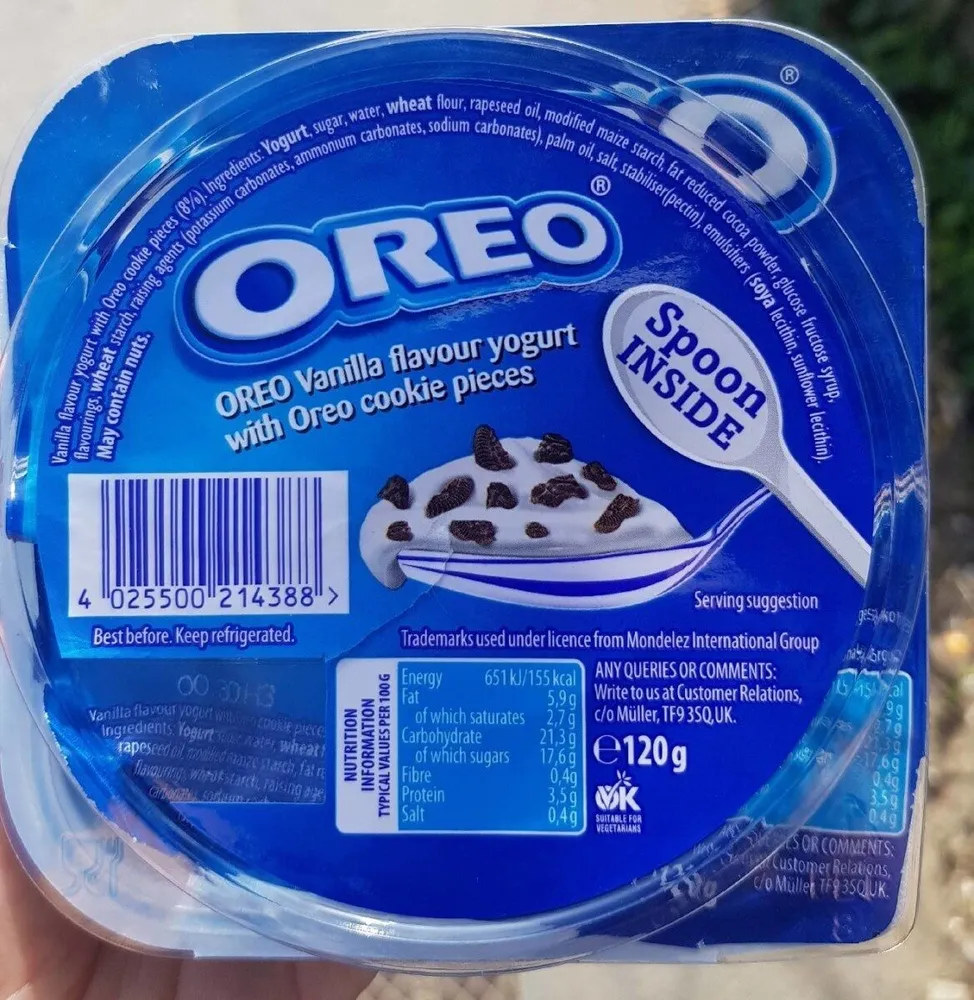 Oreo yogurt