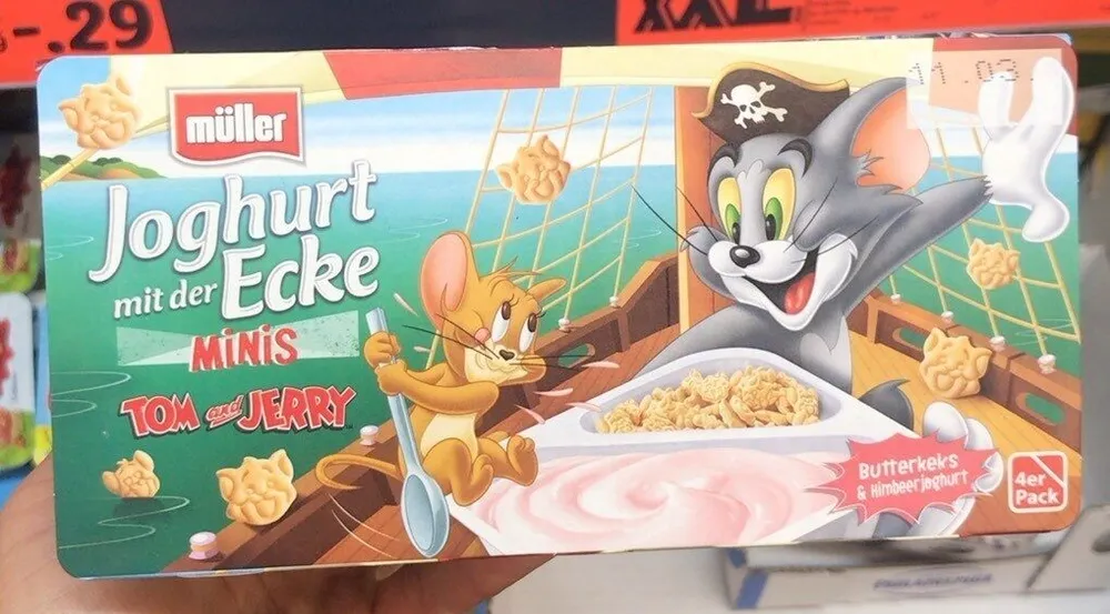 Joghurt mit der Ecke Minis Tom und Jerry