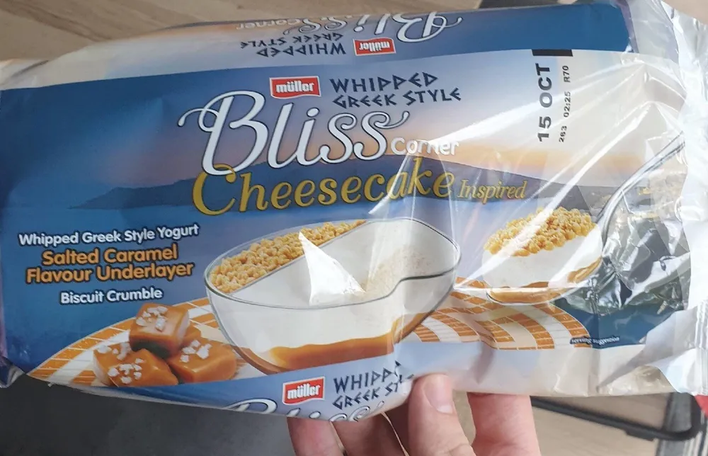 Muller Greek Style Bliss Corner - Cheesecake Inspired