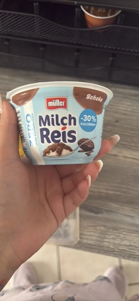 Müller Milch Reis Schoko -30% Kalorien