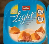 Light smooth toffee yogurt