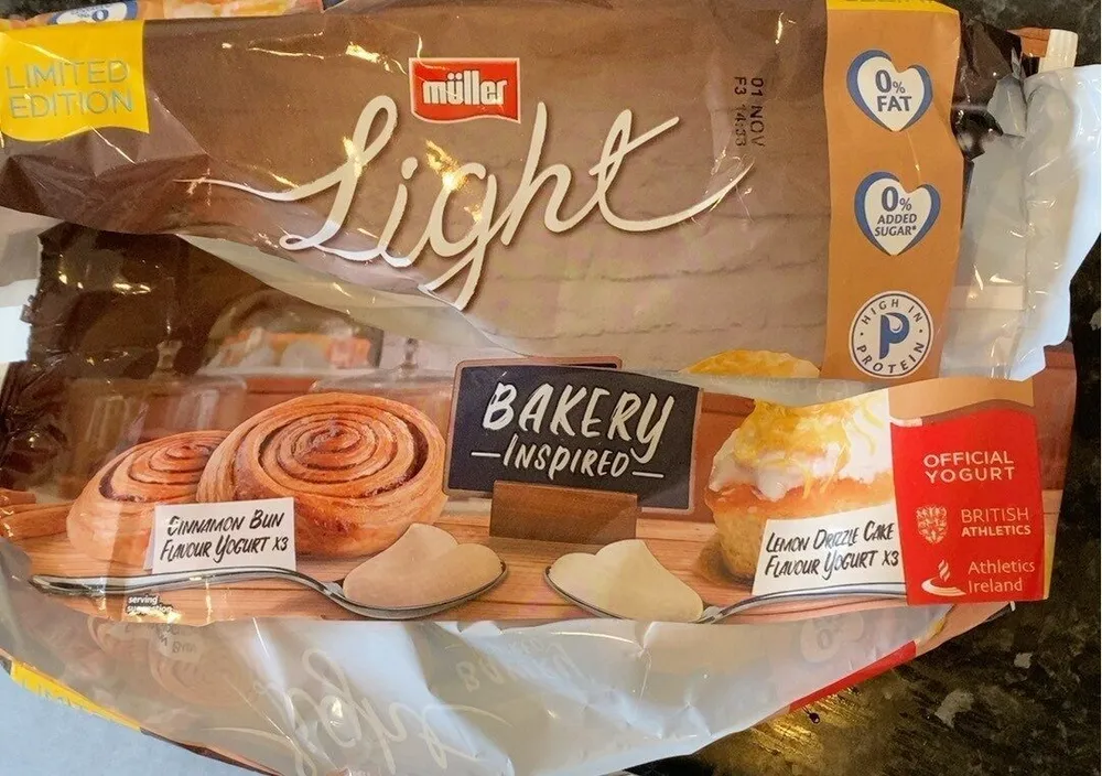 Muller light bakery inspired yoghurt