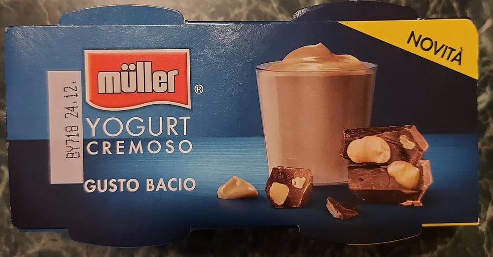 Yogurt cremoso gusto bacio