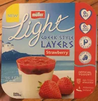 Greek style layers strawberry