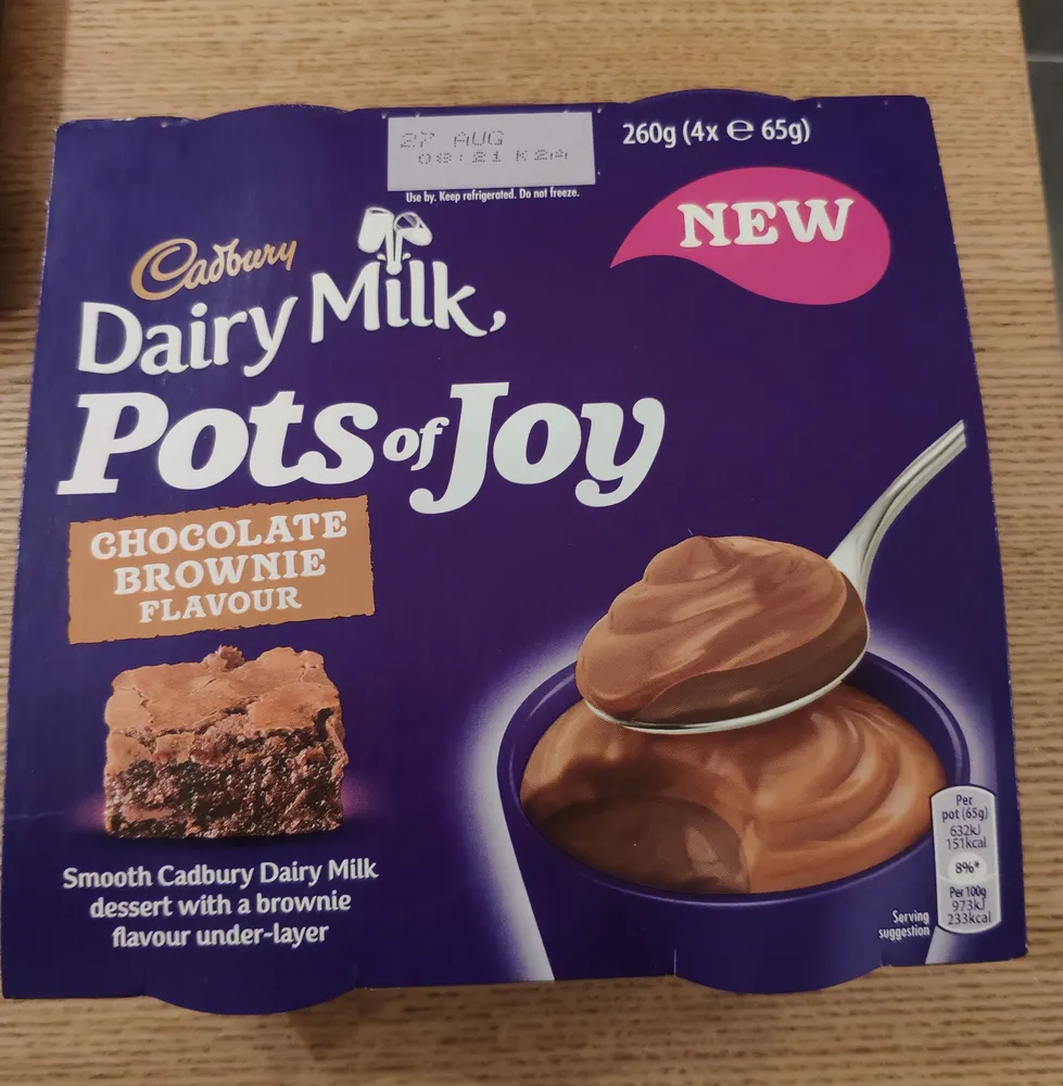 Pots of Joy Chocolate Brownie Flavour
