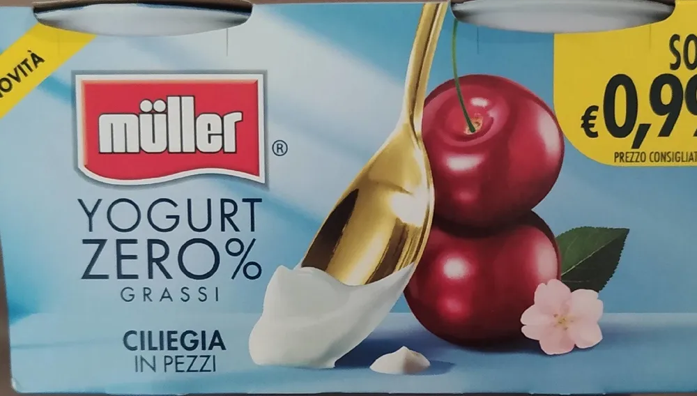 Yogurt zero % grassi - ciliegia