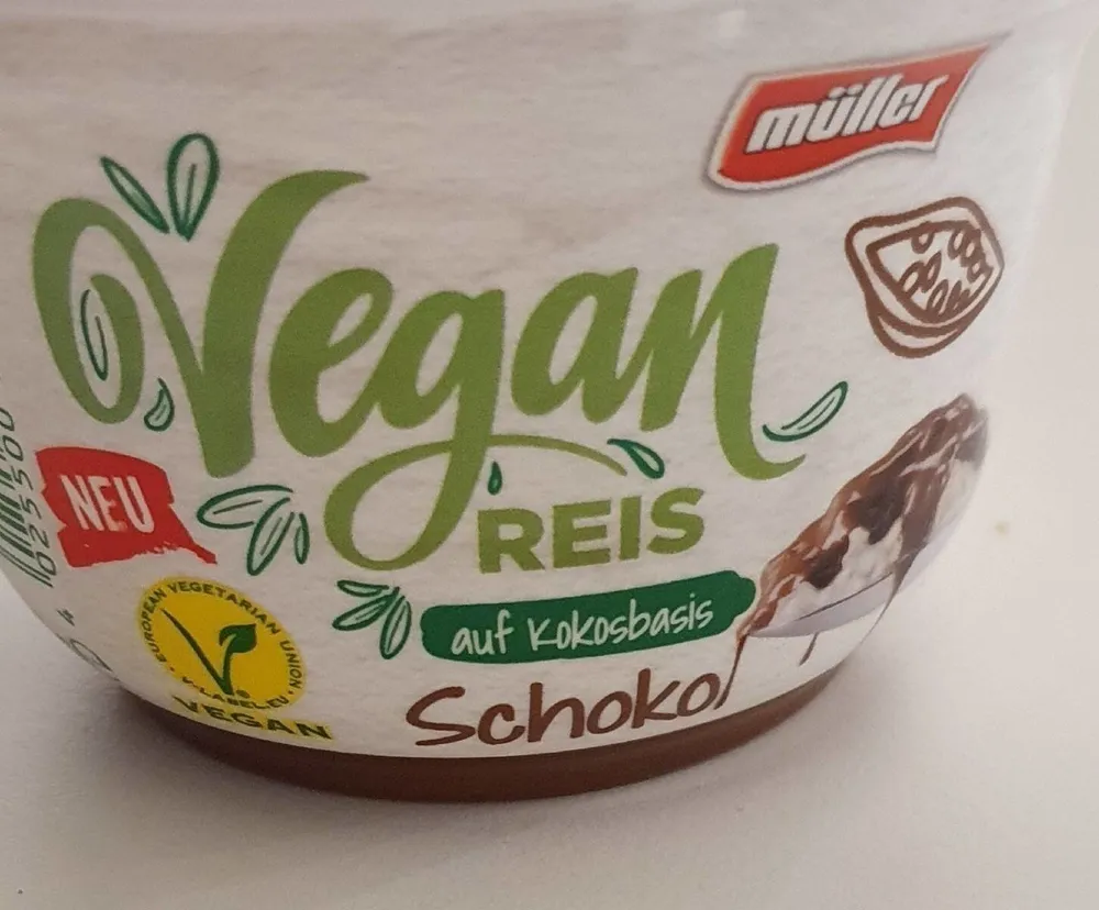 Vegan Reis auf Kokosbasis Schoko