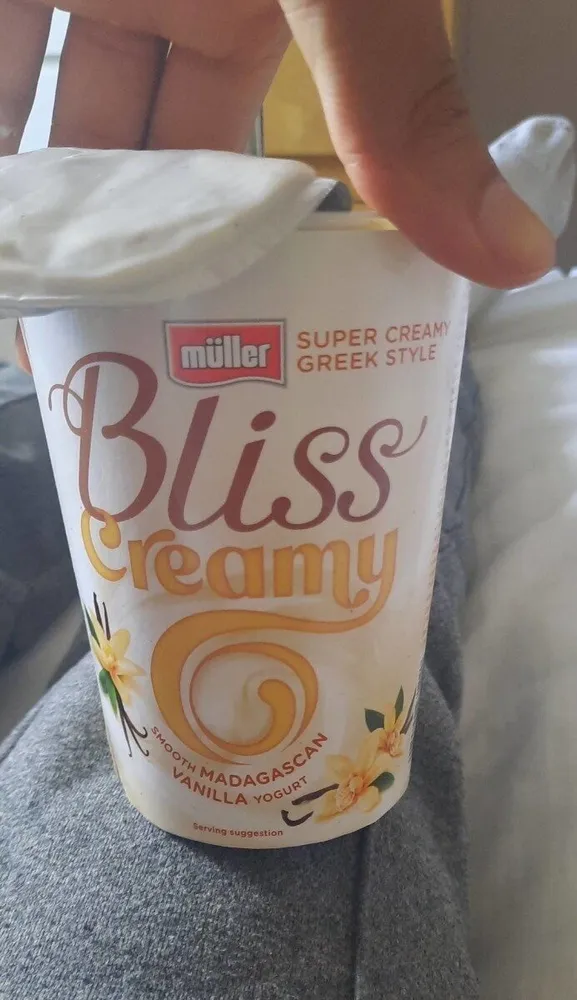 Bliss creamy smooth madagascan vanilla yogurt