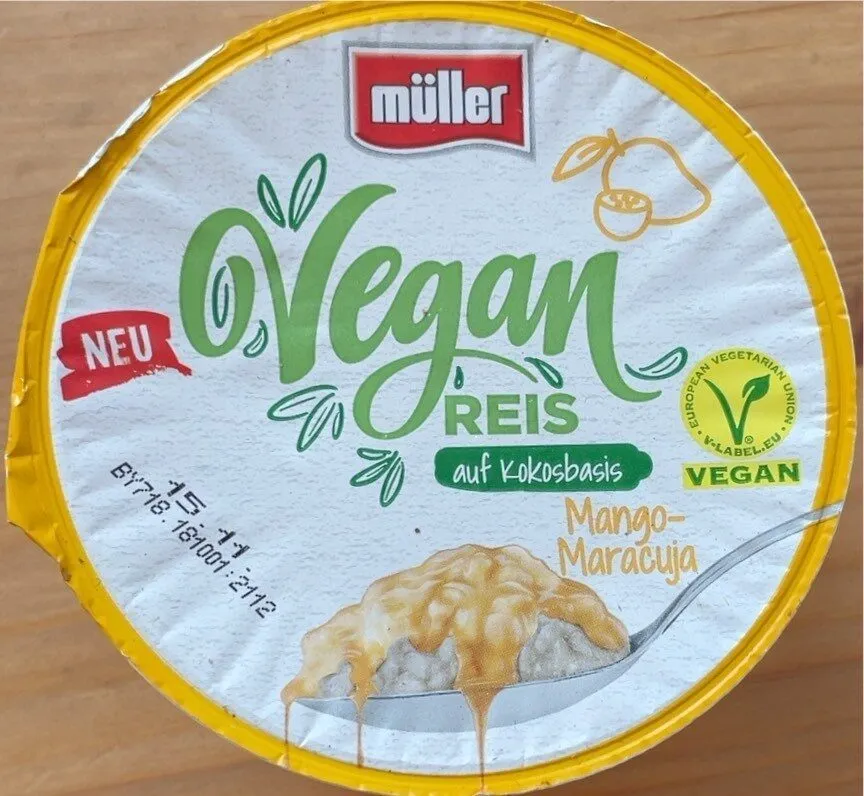 Vegan Reis auf Kokosbasis Mango-Maracuja