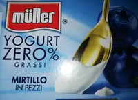 Yogurt zero% grassi mirtillo in pezzi