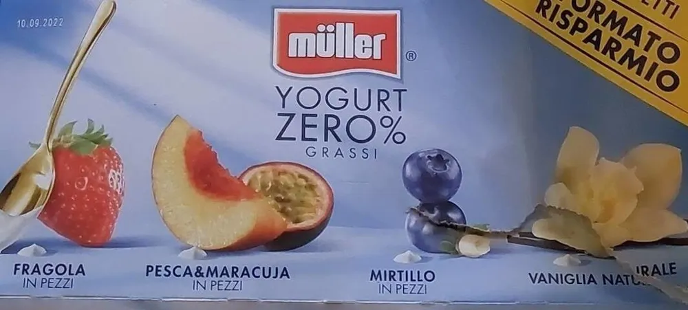 Muller yogurt zero grassi
