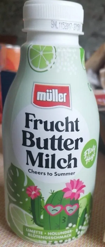 Buttermilch Limette Holunder Blüte