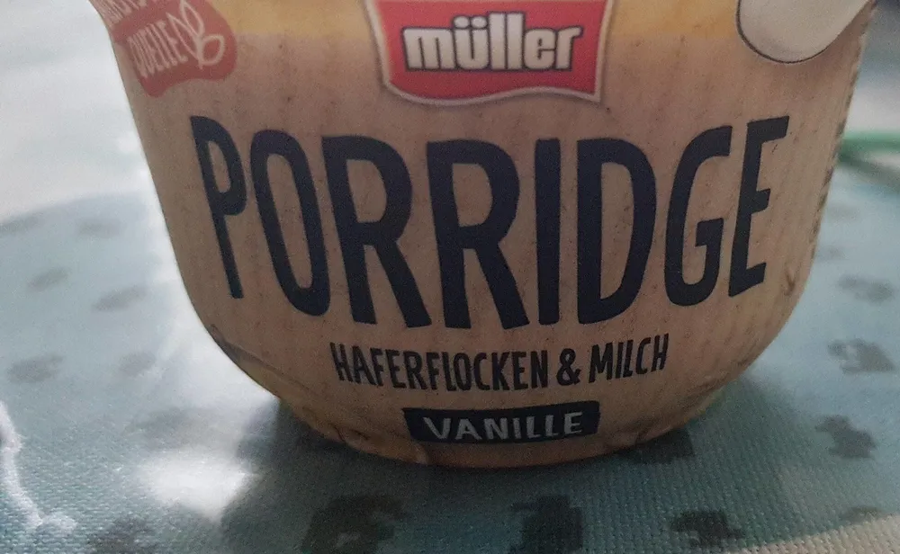 Porridge Haferflocken +Milch Vanille