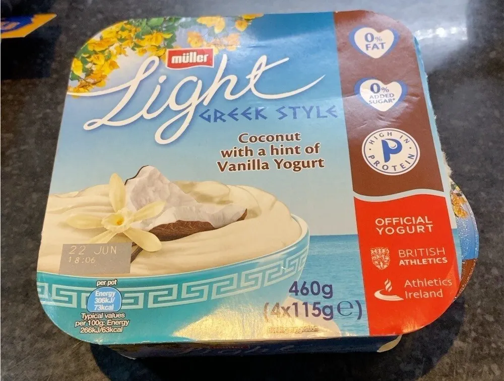 GREEK STYLE SMOOTH COCONUT VANILLA X4