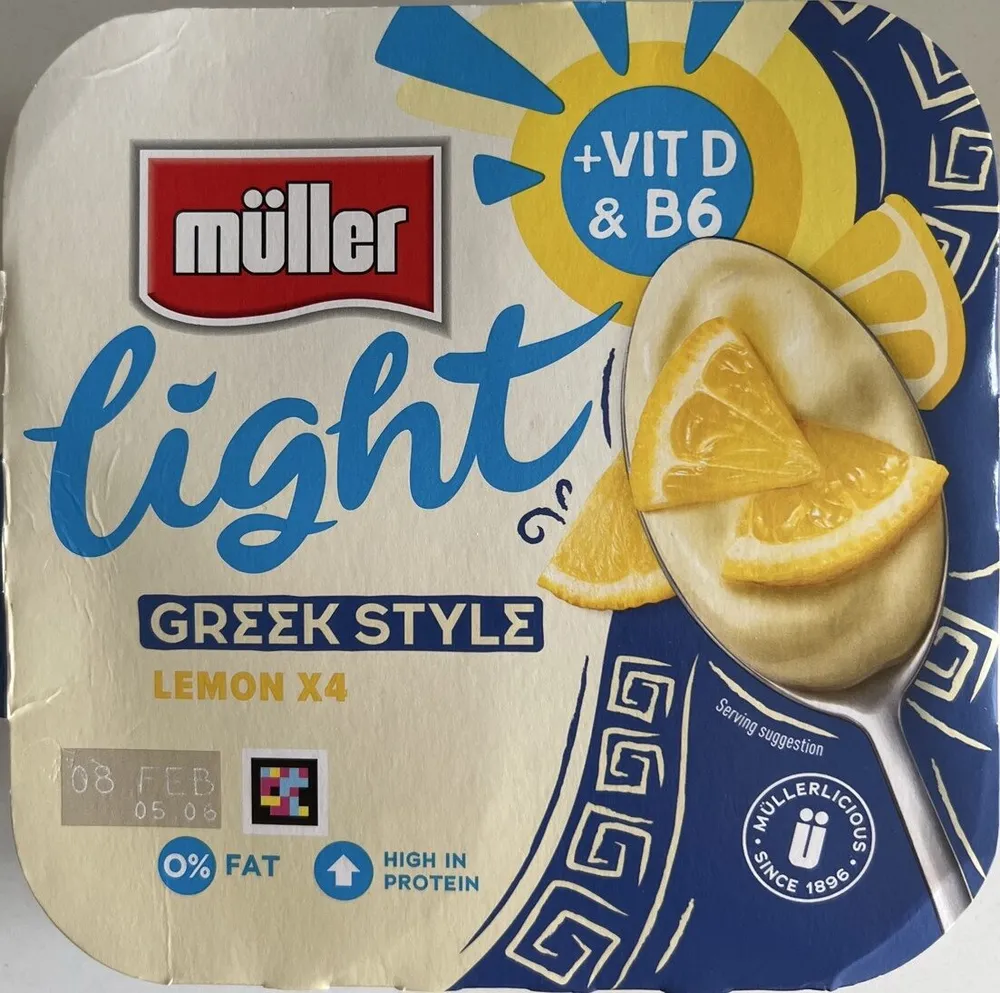Light Greek Style Lemon Yogurt