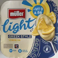 Light Greek Style Lemon Yogurt
