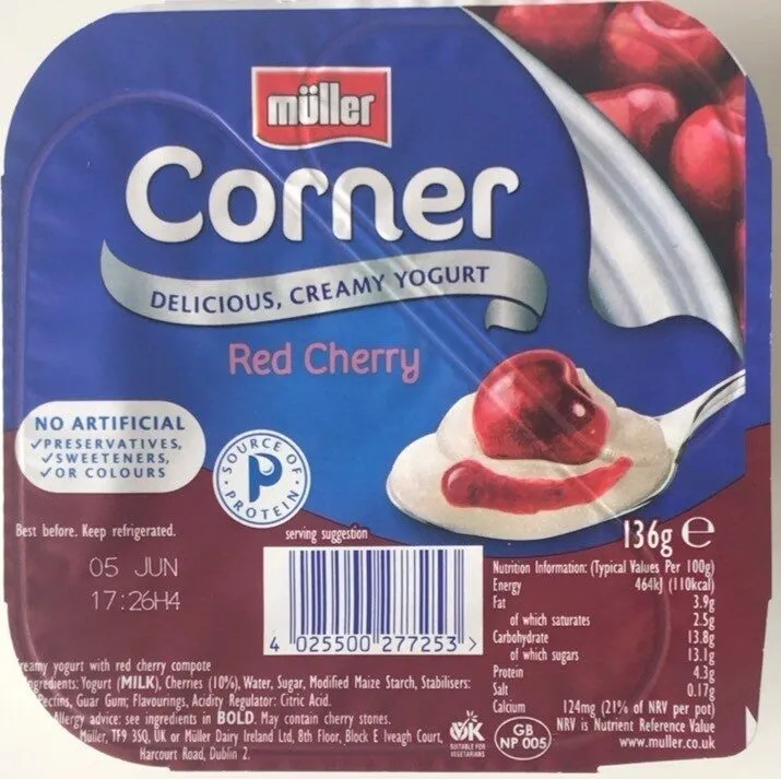 Red Cherry deliciously creamy yogurt