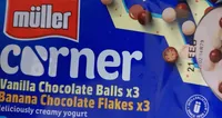 Vanilla Chocolate Balls x3 Banana Chocolate Flakes x3
