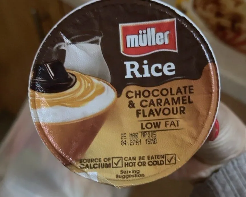 Chocolate & hazelnut rice pudding