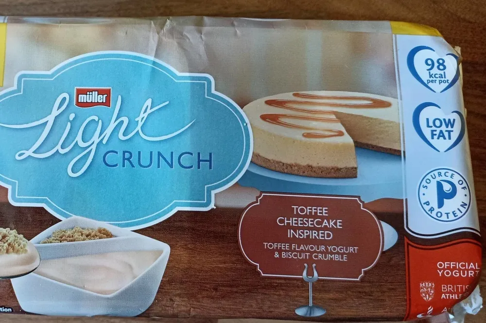 Light Crunch Toffee Cheesecake
