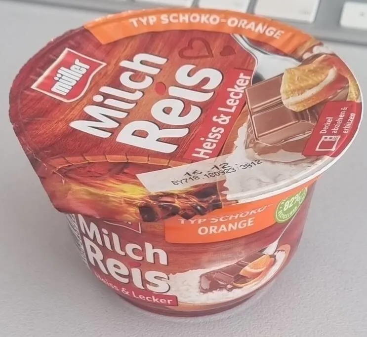 Milchreis Heiss und Lecker Typ Schoko-Orange