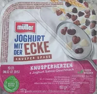 Joghurt mit der Ecke Knusperherzen