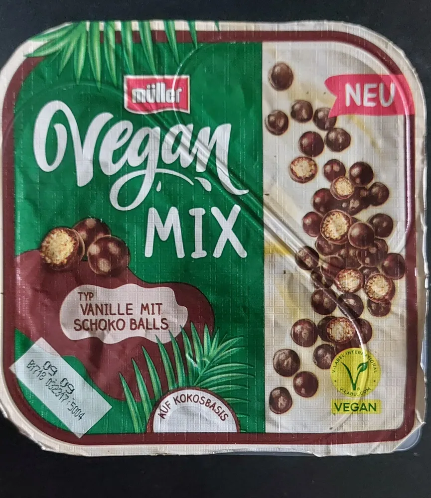 Vegan Mix Typ Vanille mit Schoko Balls