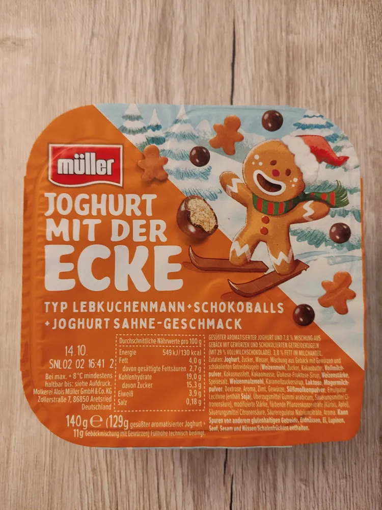 Joghurt Mit Der Ecke Lebkuchenmann + Schokoballs